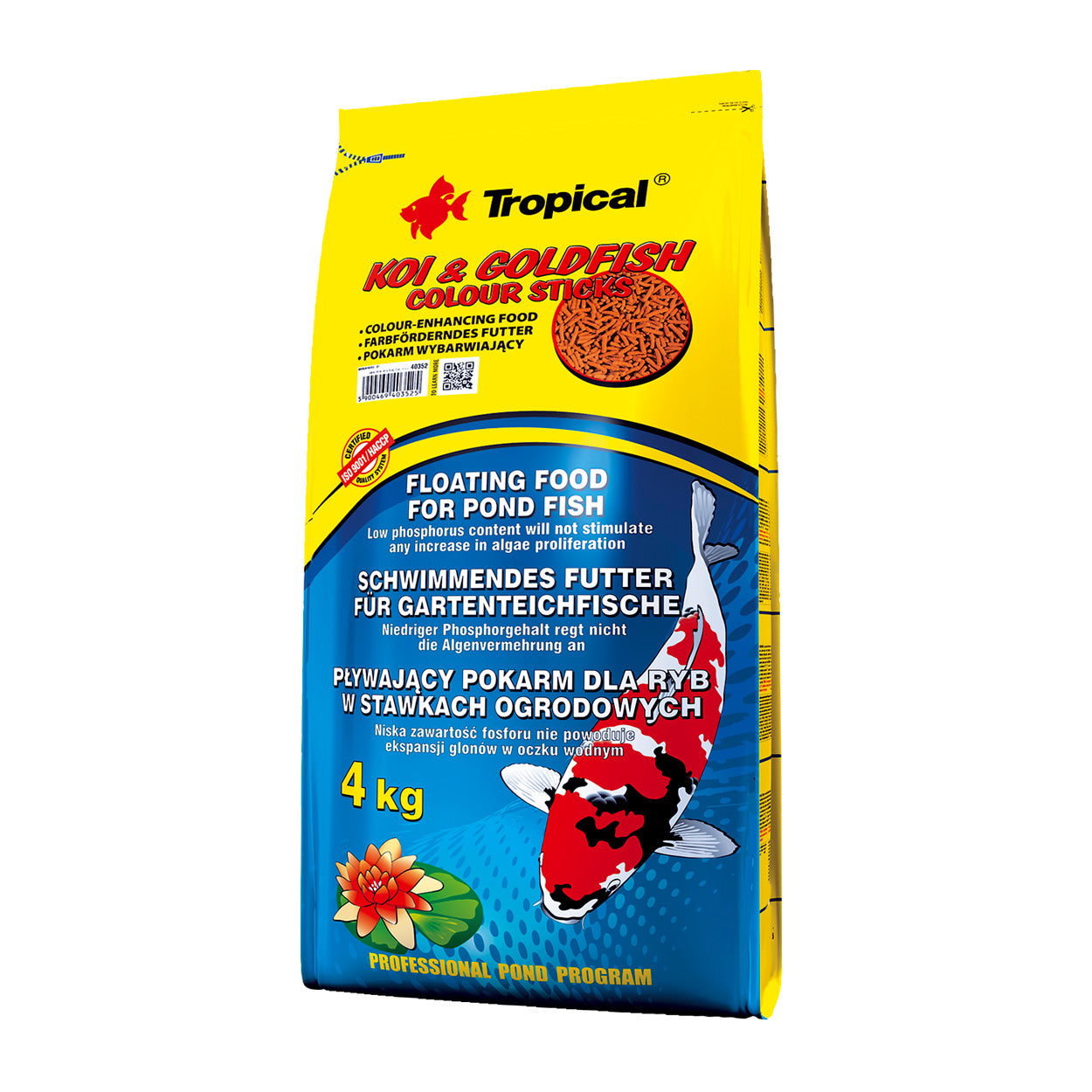 Tropical | Koi & Goldfish Colour Sticks - 4 kg