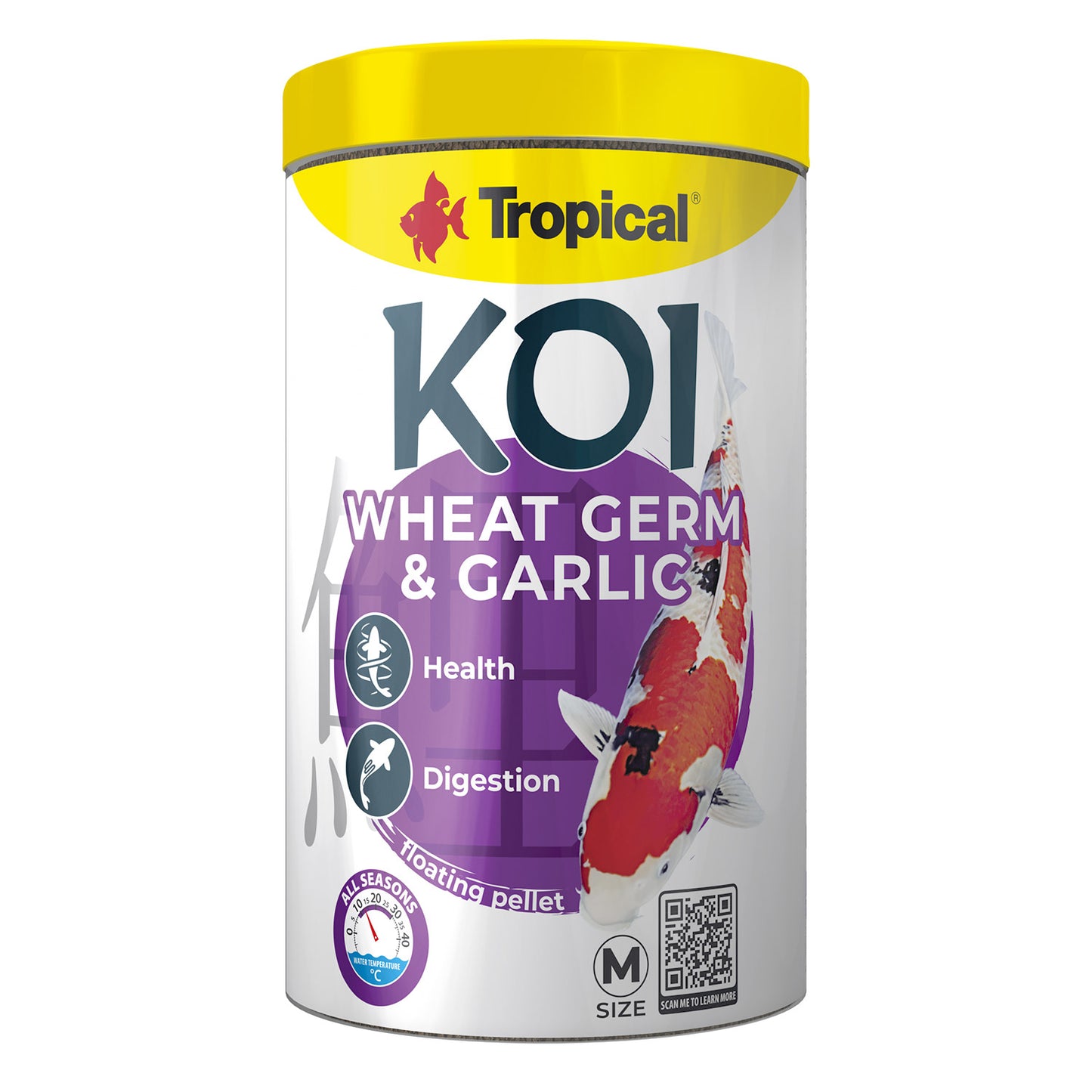 Tropical | Koi Wheat Germ & Garlic Pellet - 1L