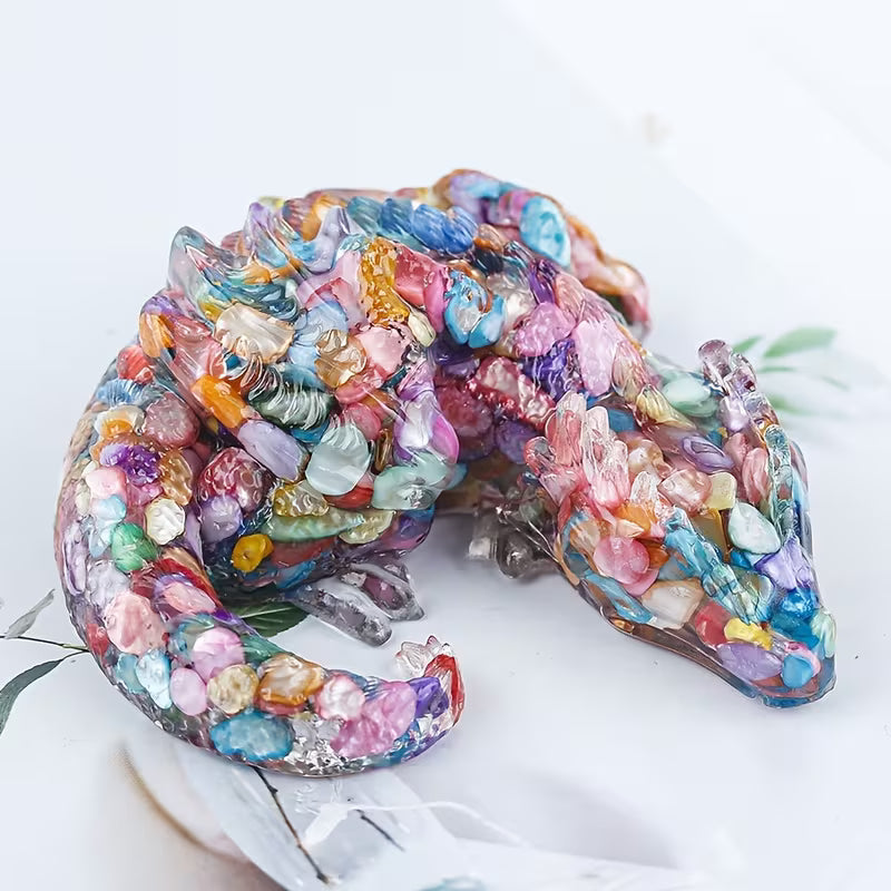 Dragon en Résine Arc-en-ciel