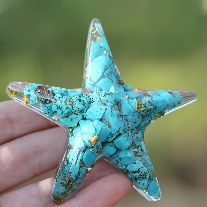 Étoile en Résine & Turquoise