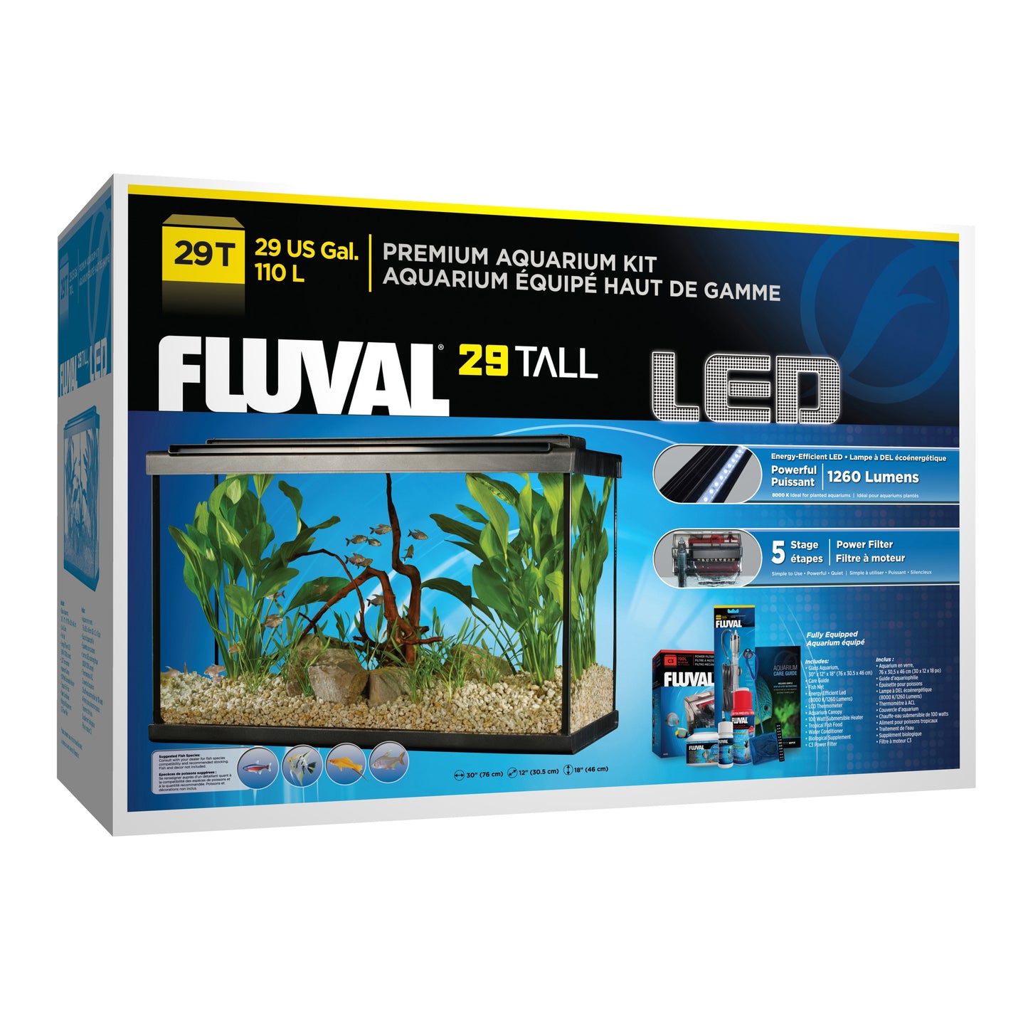 Fluval | Aquarium Tall, 110 L (29 gal US)