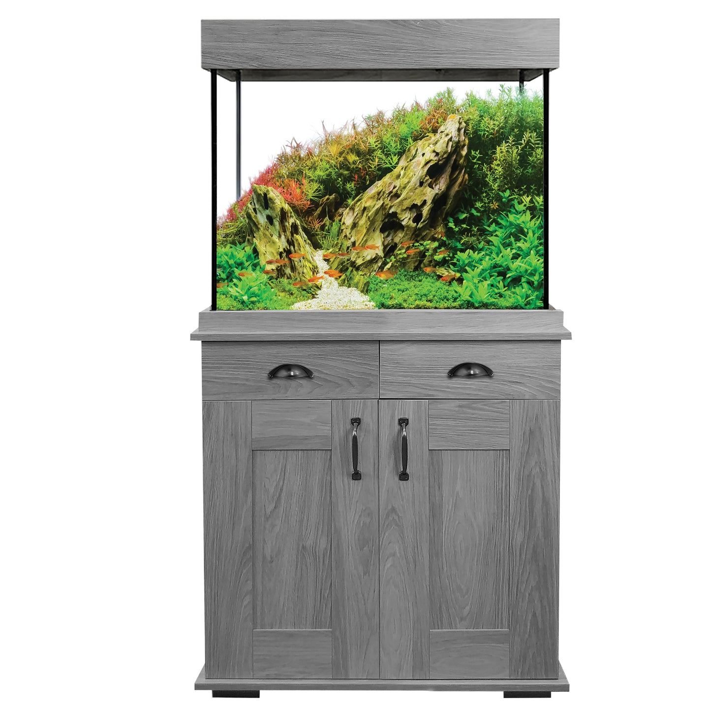 Fluval | Aquarium Shaker, chêne gris, 168 litres (44 gal US)