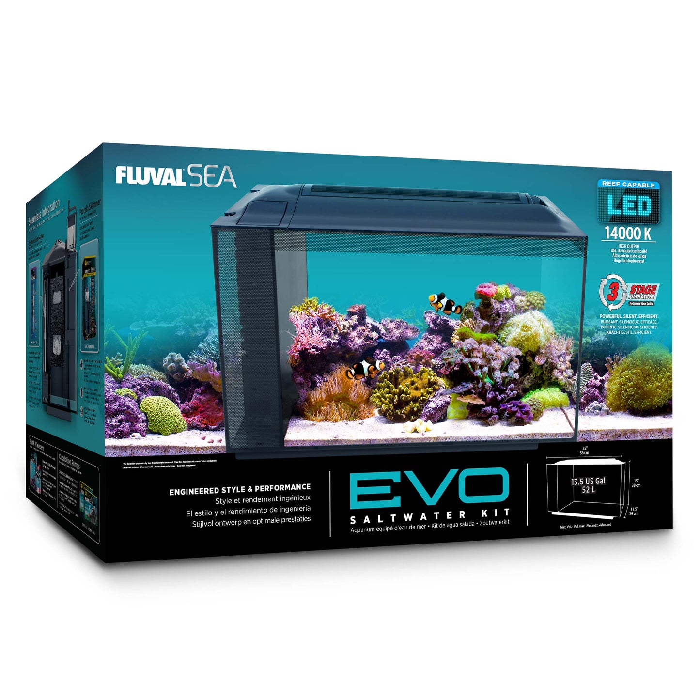 Fluval | Aquarium Evo, 52 L (13,5 gal US)