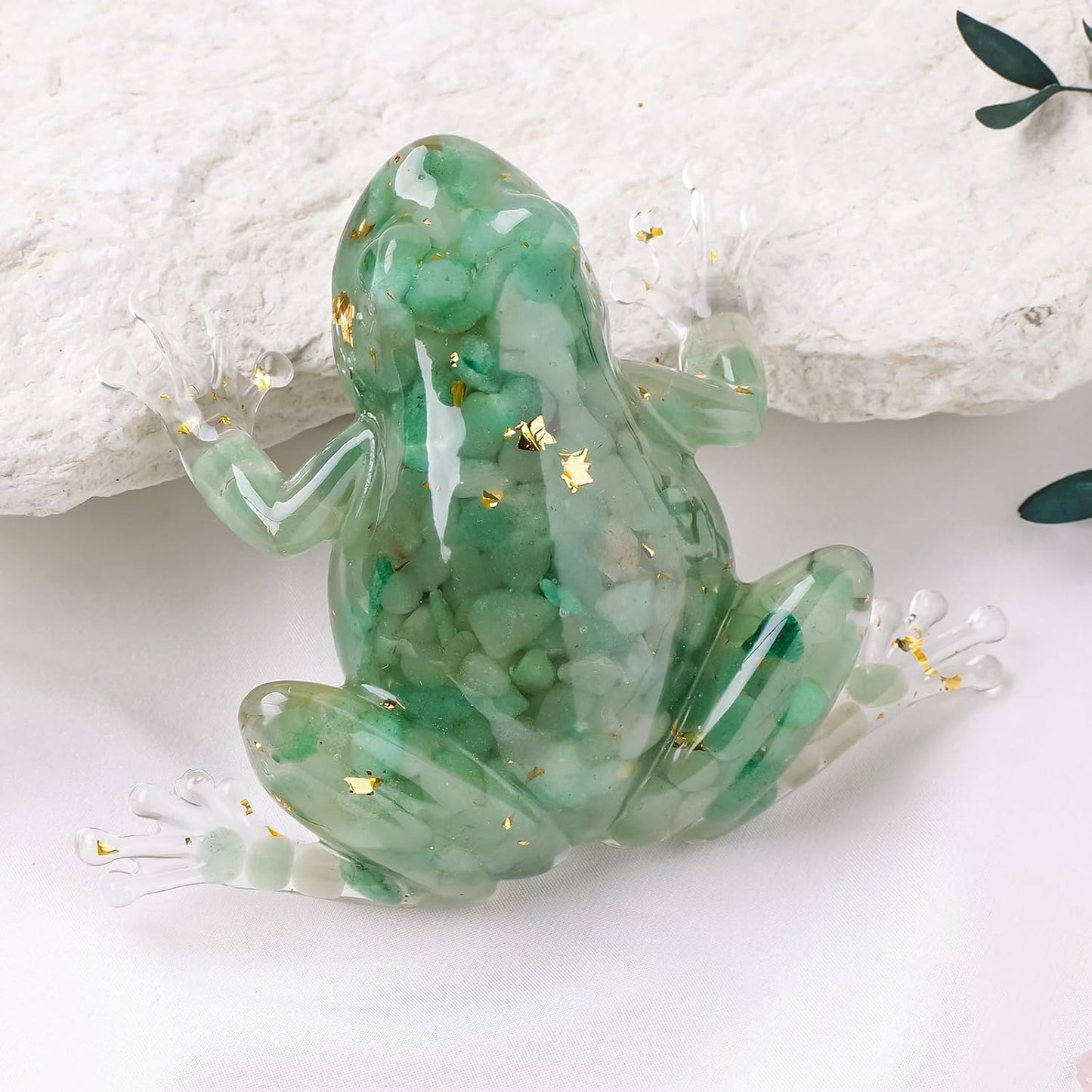Grenouille en Résine & Aventurine | Grande