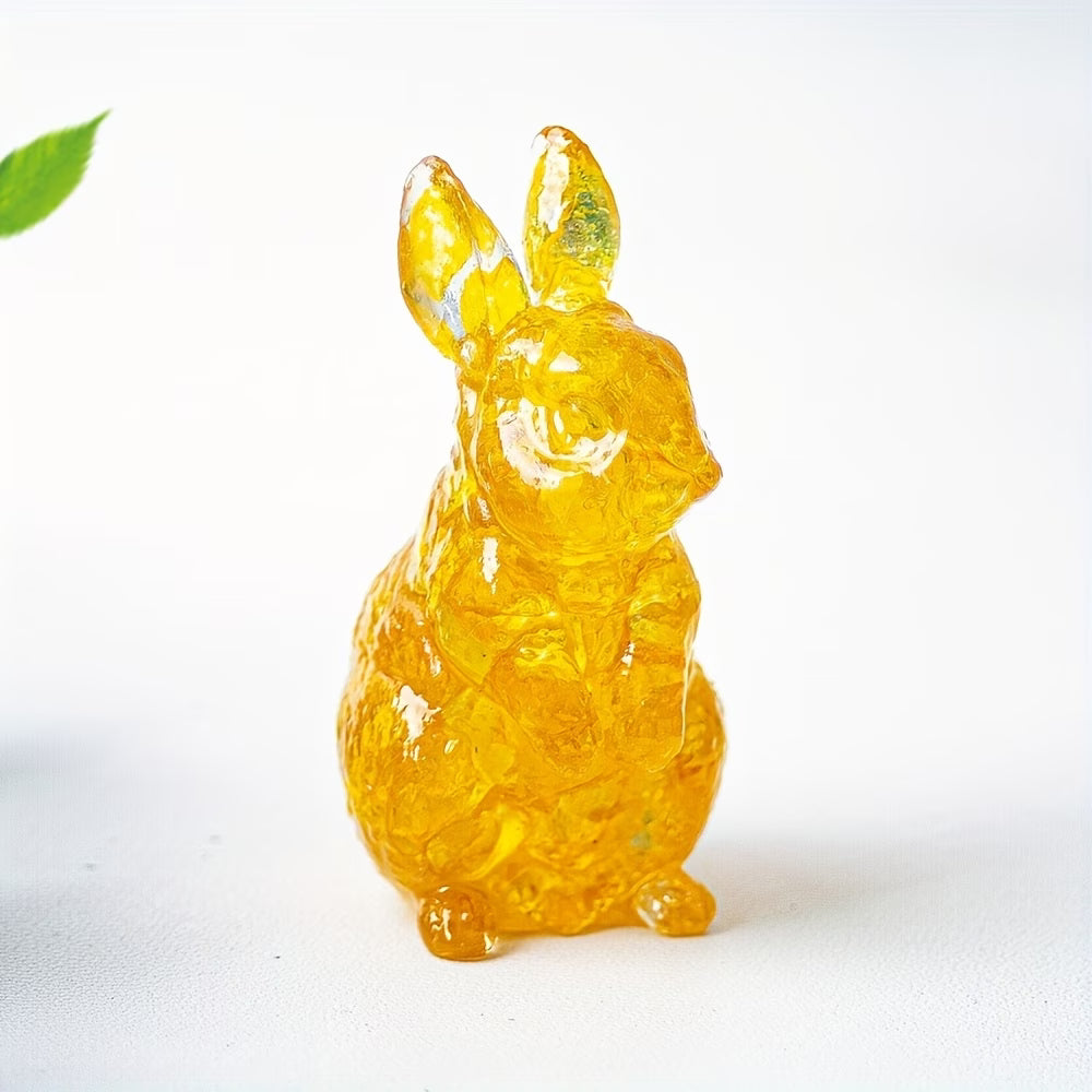 Lapin en Résine & Citrine | Petit
