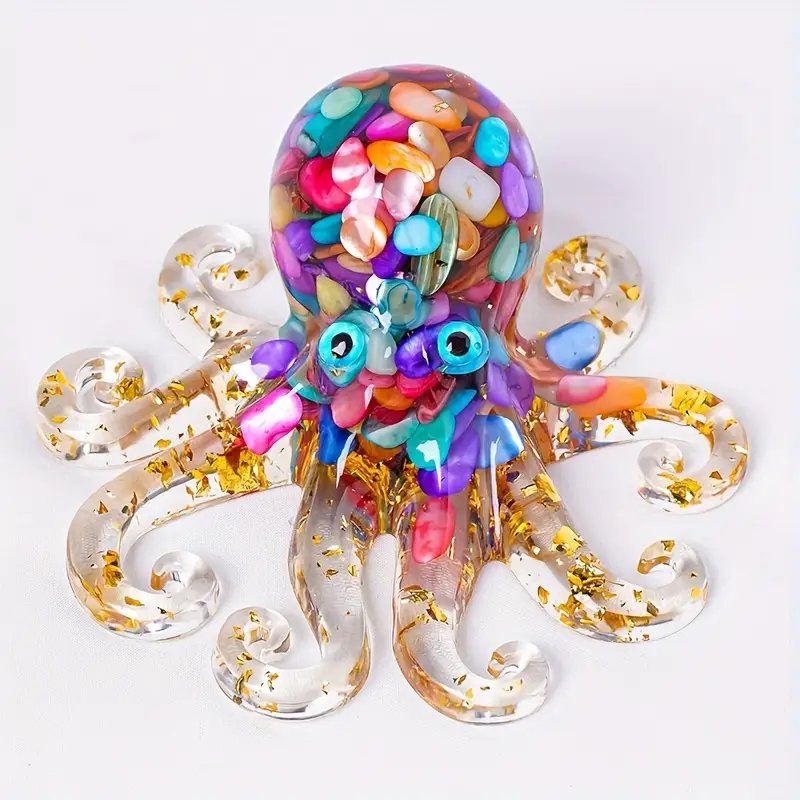 Pieuvre en Résine Arc-en-ciel