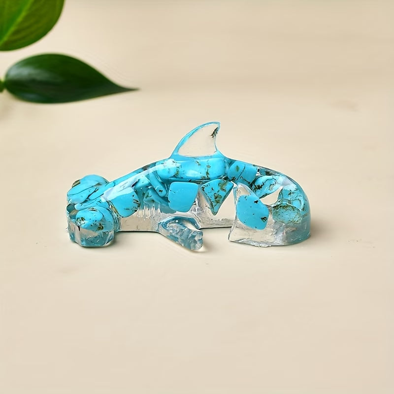 Requin en Résine & Turquoise