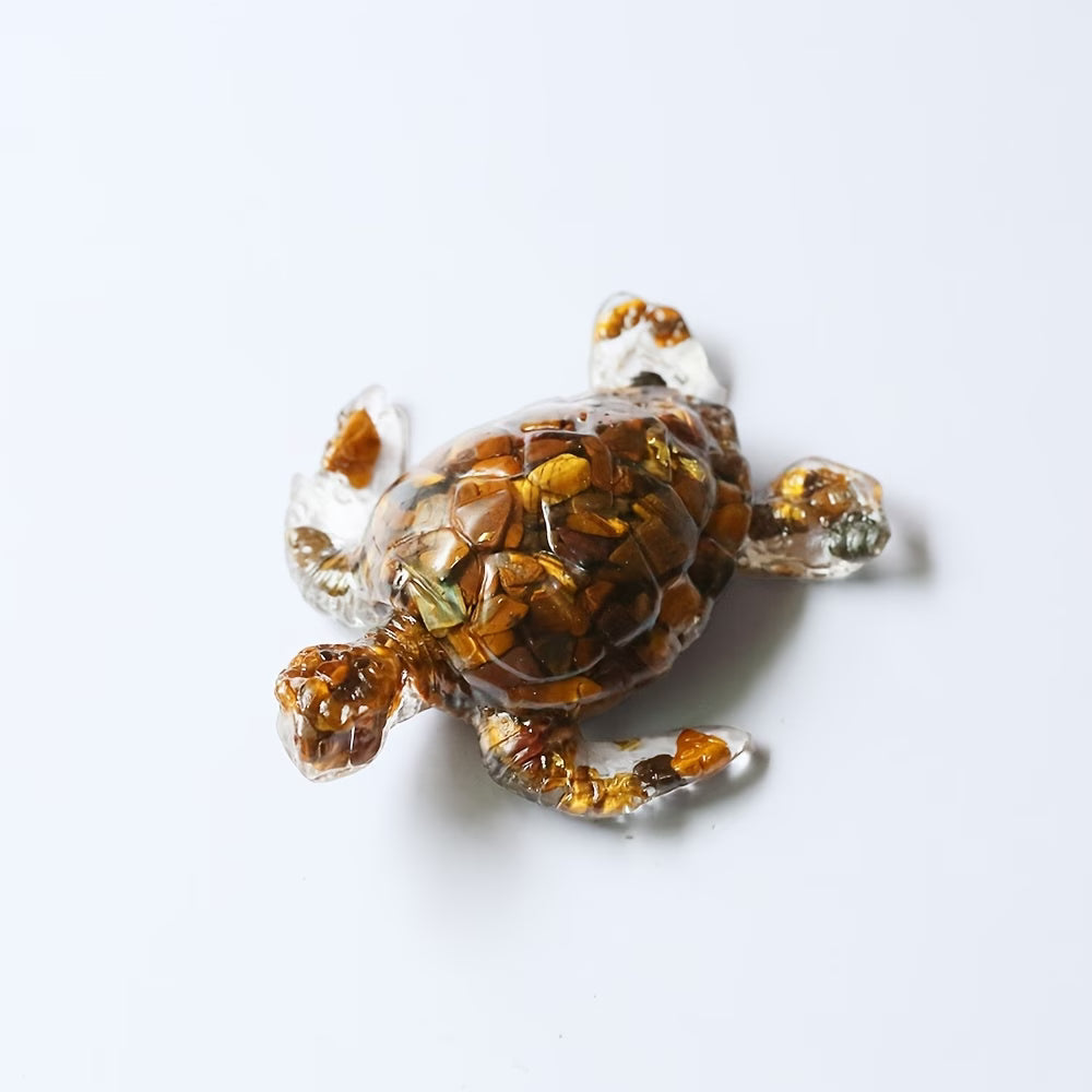 200 Mini Tortues Phosphorescentes En Résine + 1 Grande Tortue Verte 17 Cm – Figurines Lumineuses Pour Aquarium, Jardin Miniature, Déco