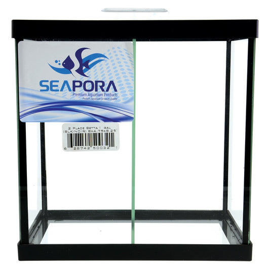 Aquarium Seapora, Noir, (1 Gallon)