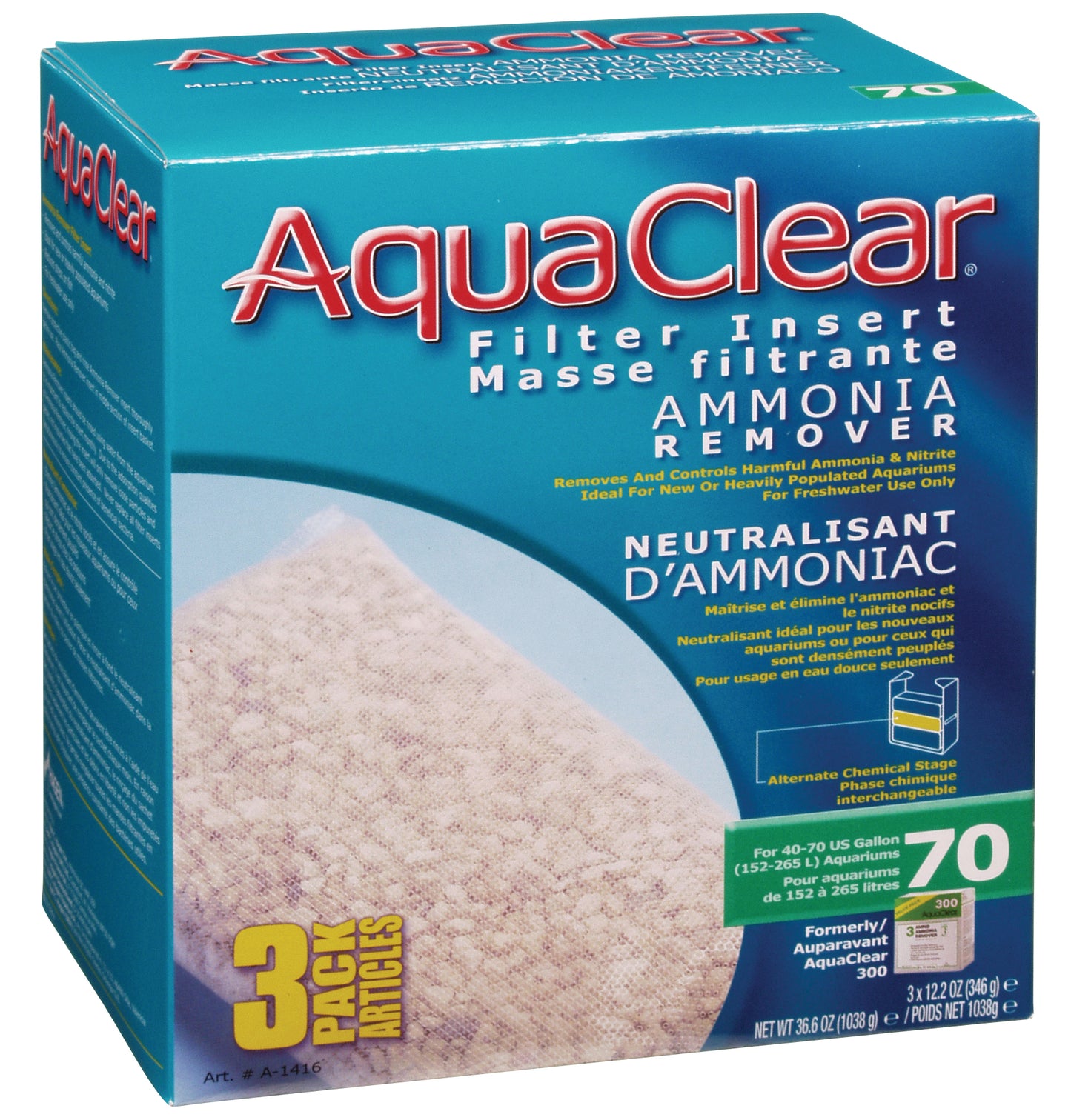 AquaClear | Ammonia Remover Filter (3 Pack)