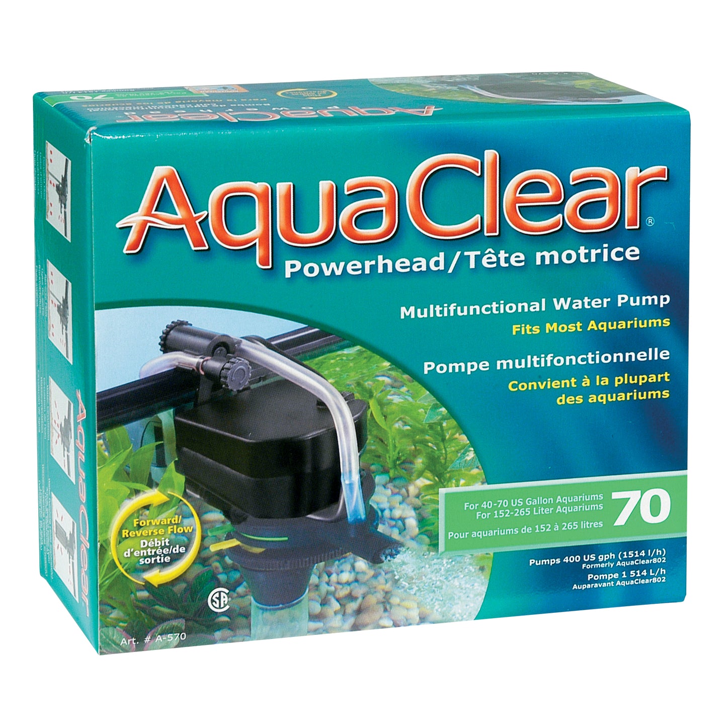 AquaClear | Tête motrice, modèle 70