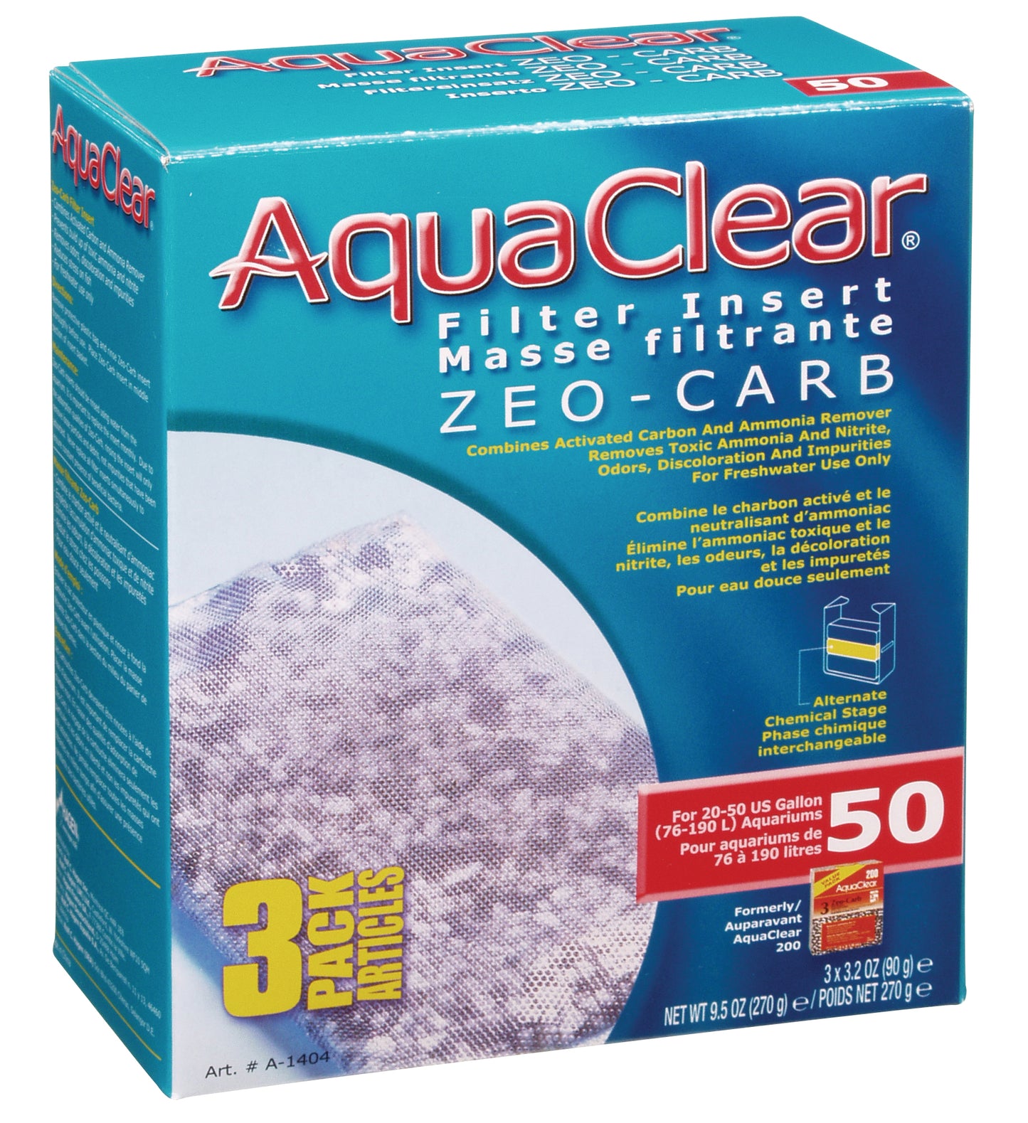 AquaClear Zeo-Carb Filter 3 Pack