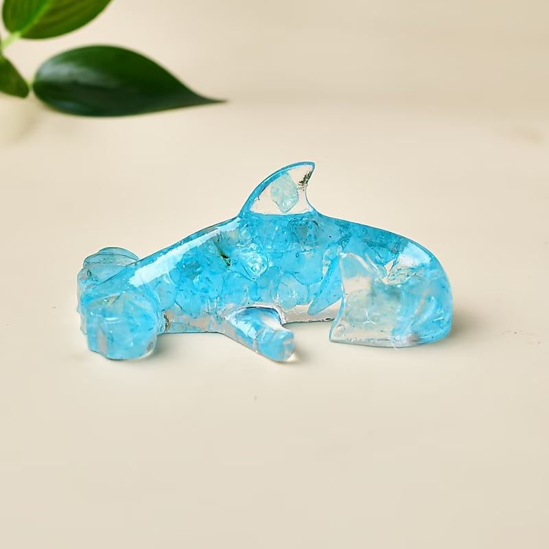 Requin en Résine & Aquamarine