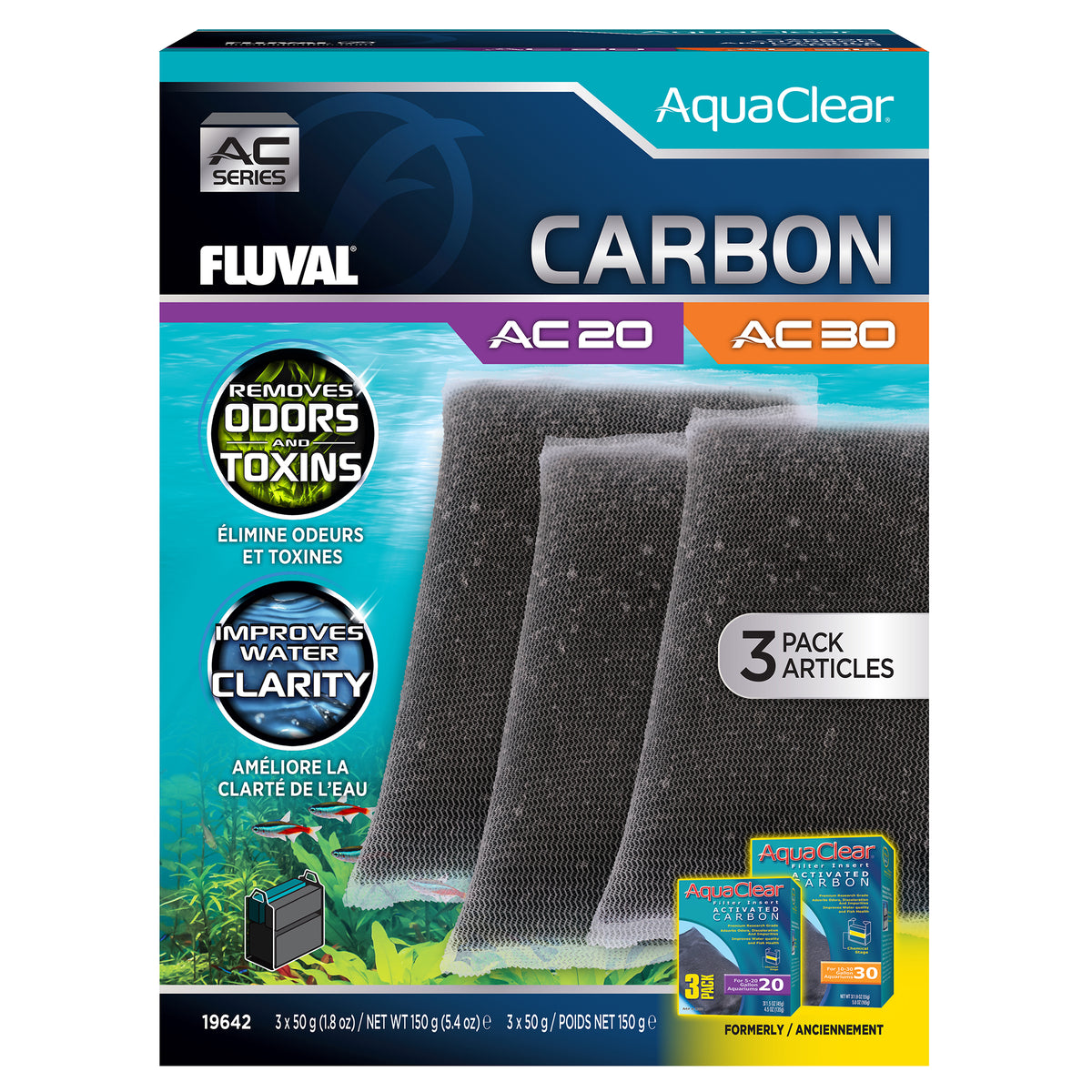 AquaClear | Charbon 20/30 (3x)