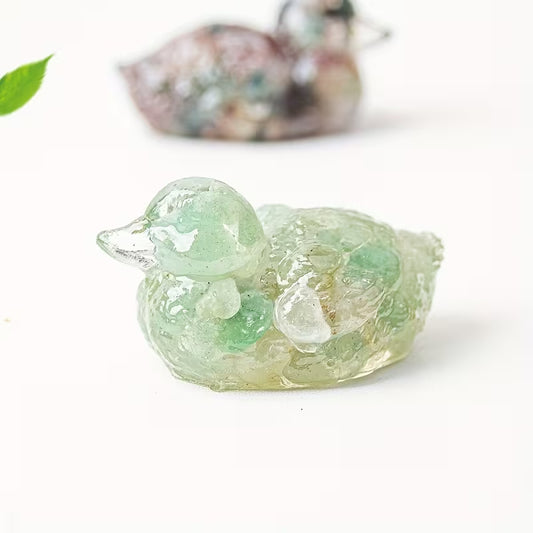 Canard en Résine & Aventurine