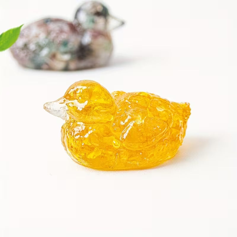 Canard en Résine & Citrine