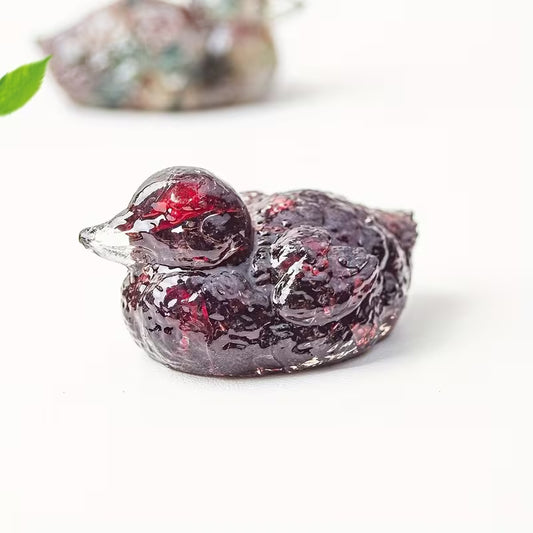 Canard en Résine & Grenat