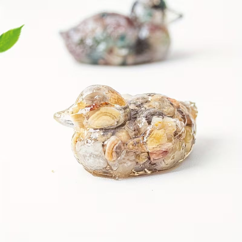 Canard en Résine & Onyx Jaune