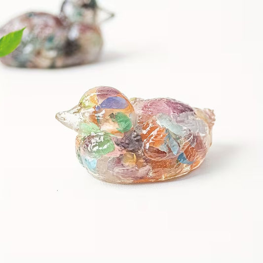 Canard en Résine & Opale