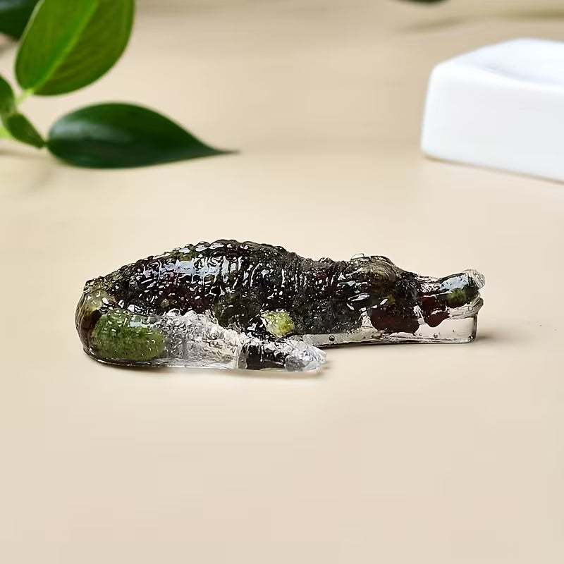 Crocodile en Résine & Sang de Dragon