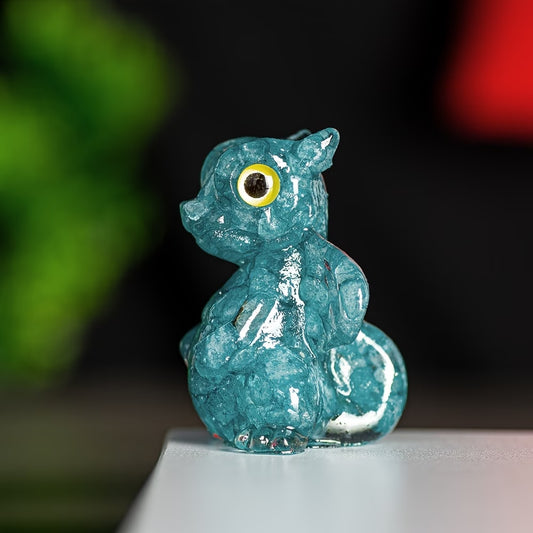 Dragon en Résine & Apatite | Petit