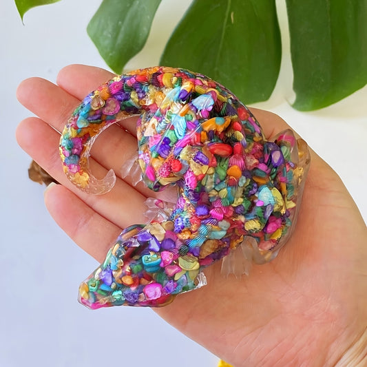 Dragon en Résine & Arc-en-ciel | Grand