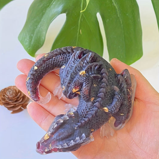 Dragon en Résine & Grenat | Grand