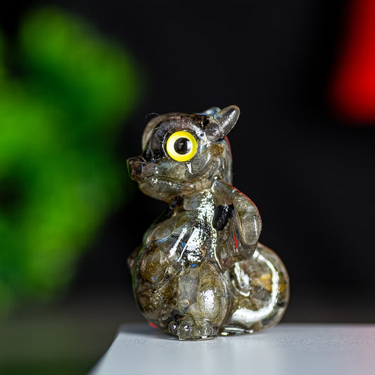 Dragon en Résine & Labradorite | Petit