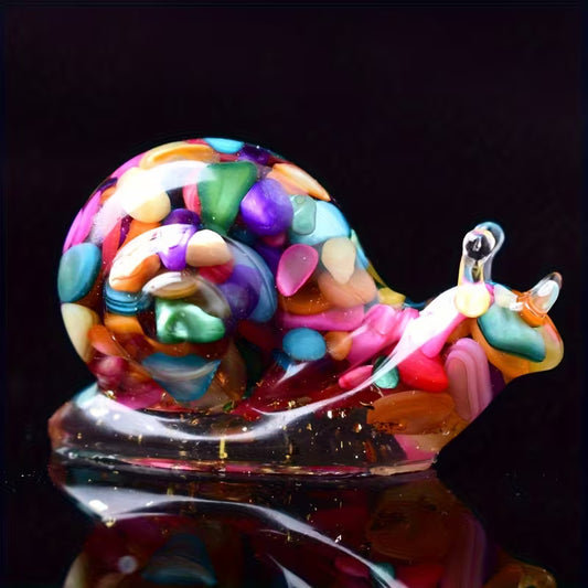 Escargot en Résine Arc-en-ciel