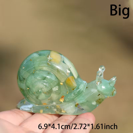 Escargot en Résine & Aventurine | Grand