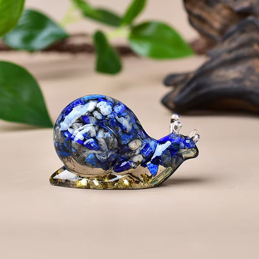 Escargot en Résine & Lapis Lazuli