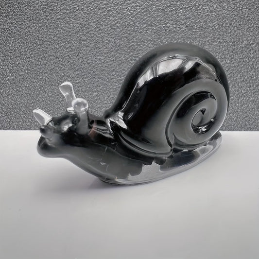 Escargot en Résine & Obsidienne | Petit