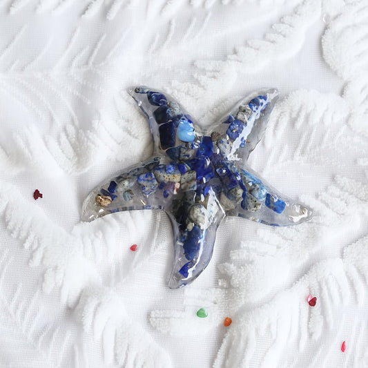 Étoile de Mer en Résine & Lapis Lazuli