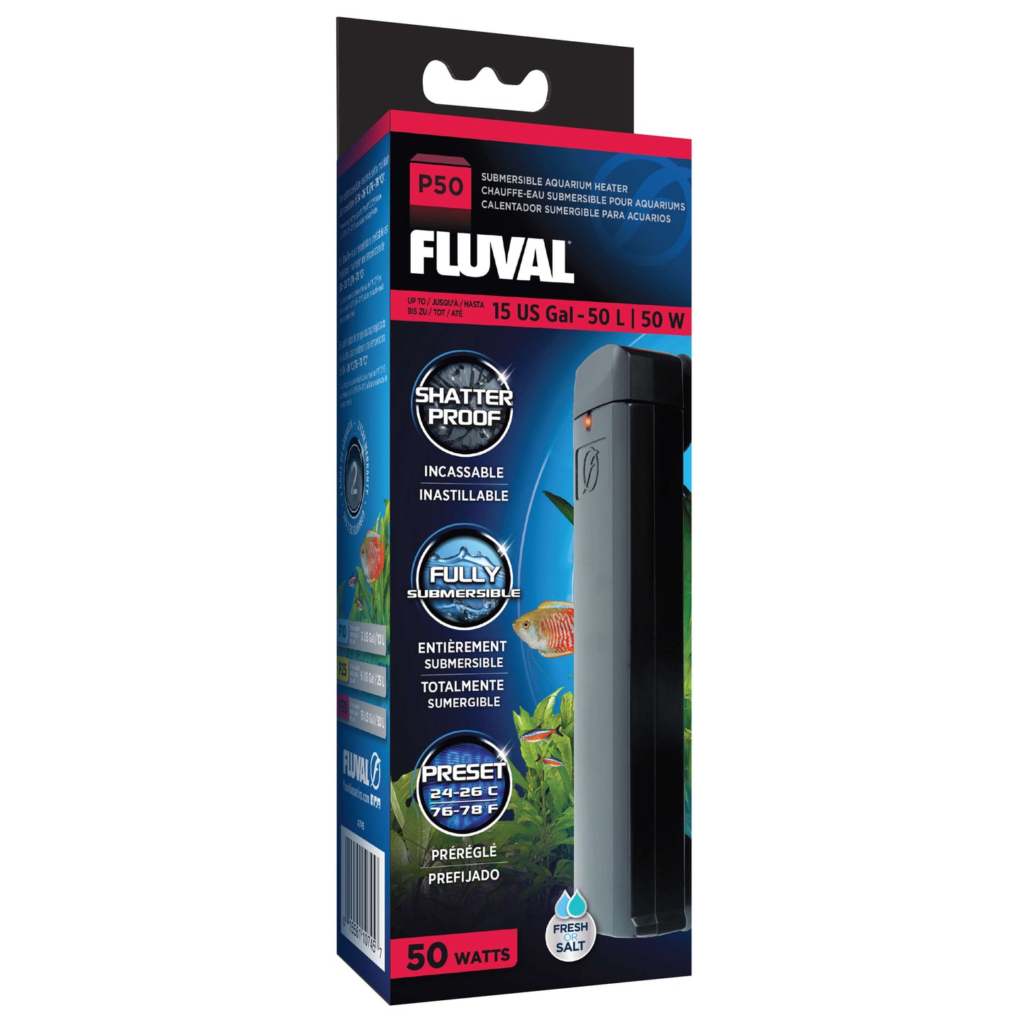 Fluval | Chauffe-eau P50 (50W)