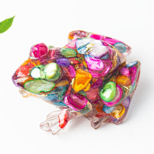 Grenouille en Résine & Arc-en-ciel | Moyenne