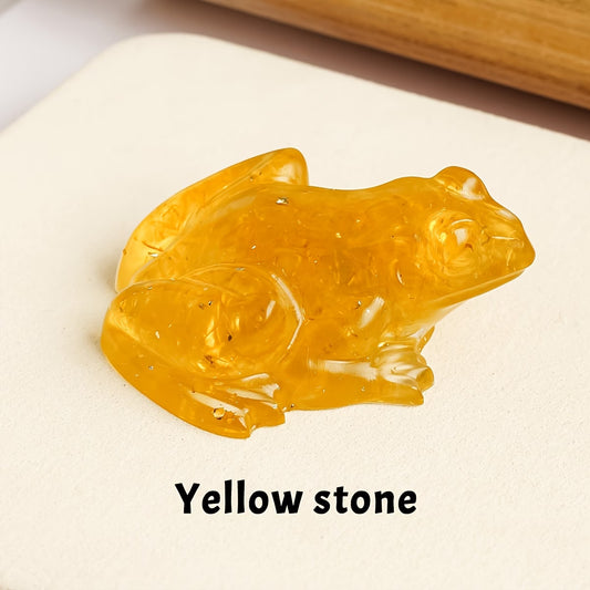 Grenouille en Résine & Citrine | Moyenne