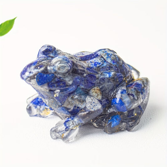 Grenouille en Résine & Lapis Lazuli | Moyenne