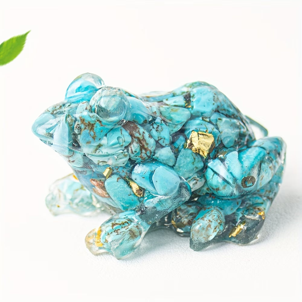 Grenouille en Résine & Turquoise | Moyenne