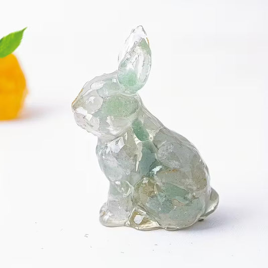 Lapin en Résine & Aventurine | Grand