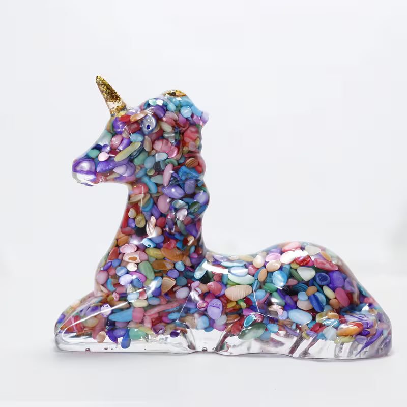Licorne en Résine & Arc-en-ciel