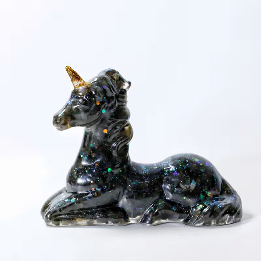 Licorne en Résine & Labradorite