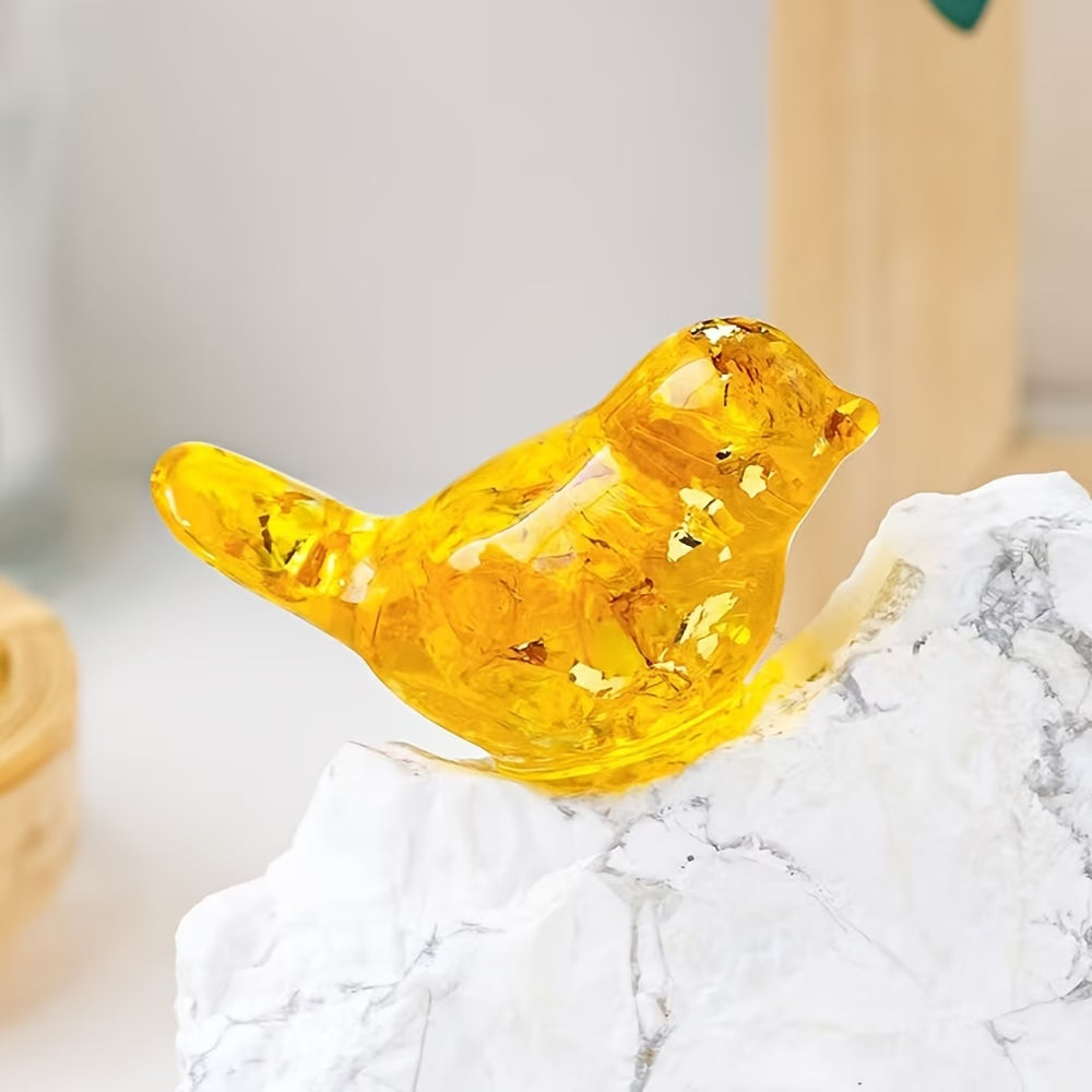Oiseau en Résine & Citrine