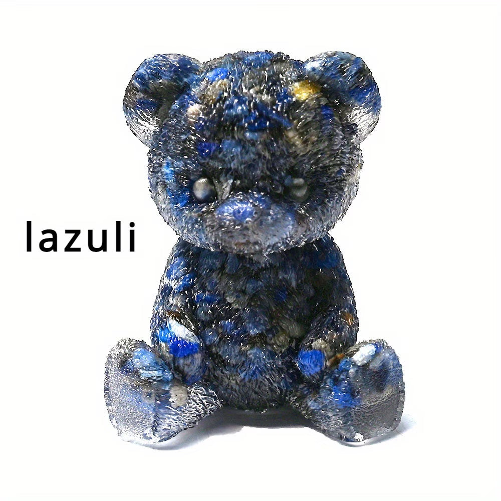 Panda en Résine & Lapis Lazuli
