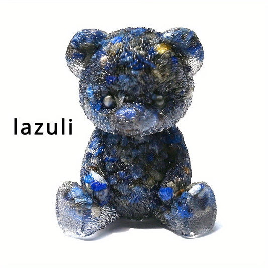 Panda en Résine & Lapis Lazuli