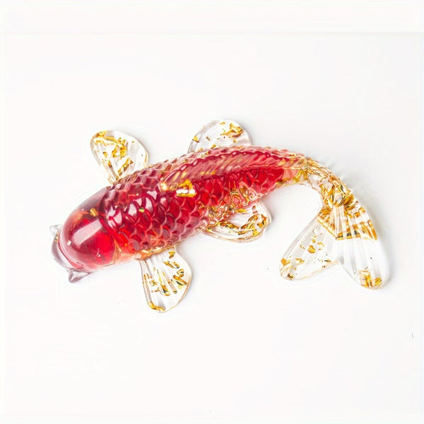 Poisson en Résine & Crystal Rouge