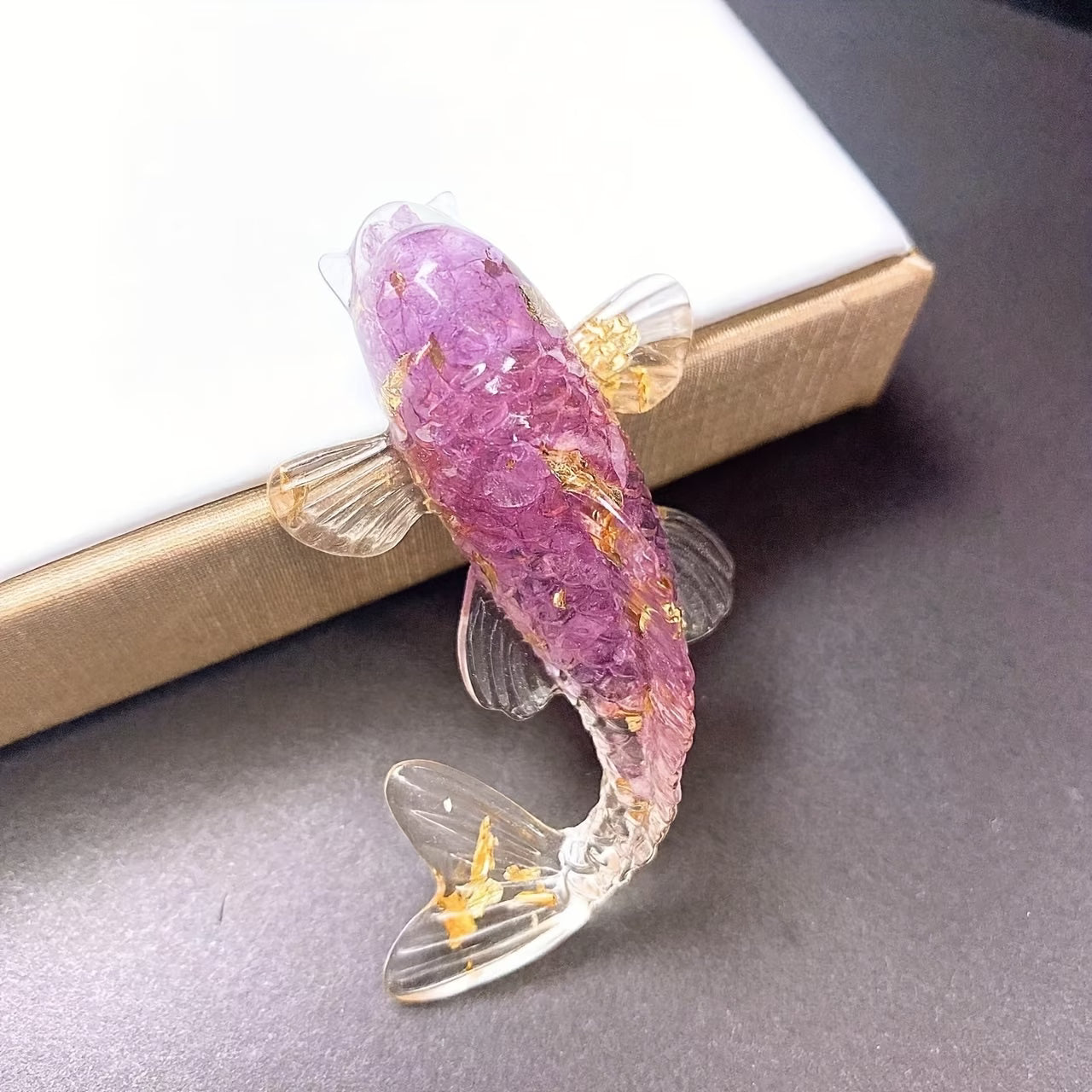 Poisson en Résine & Crystal Violet