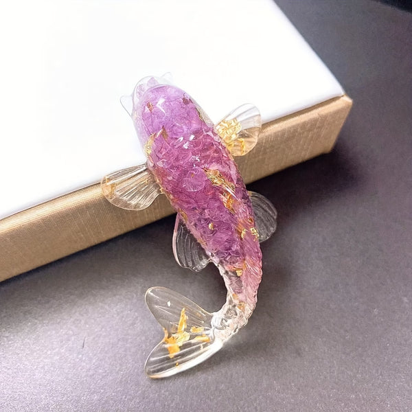 Poisson en Résine & Crystal Violet