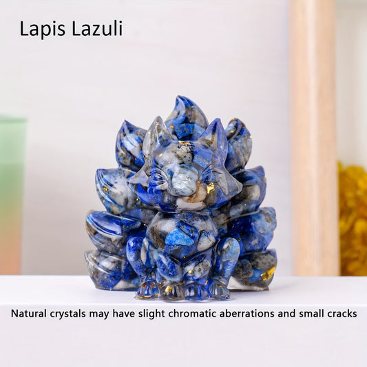 Renard en Résine & Lapis Lazuli