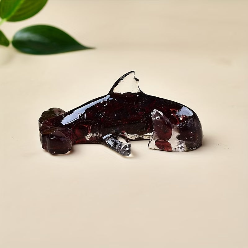 Requin en Résine & Grenat