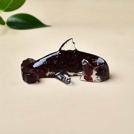 Requin en Résine & Grenat